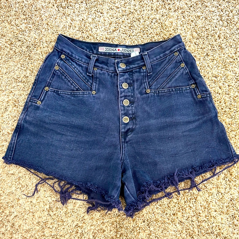 ‼️VINTAGE‼️ ZENA Button Fly Cutoff Shorts 11 High Waisted